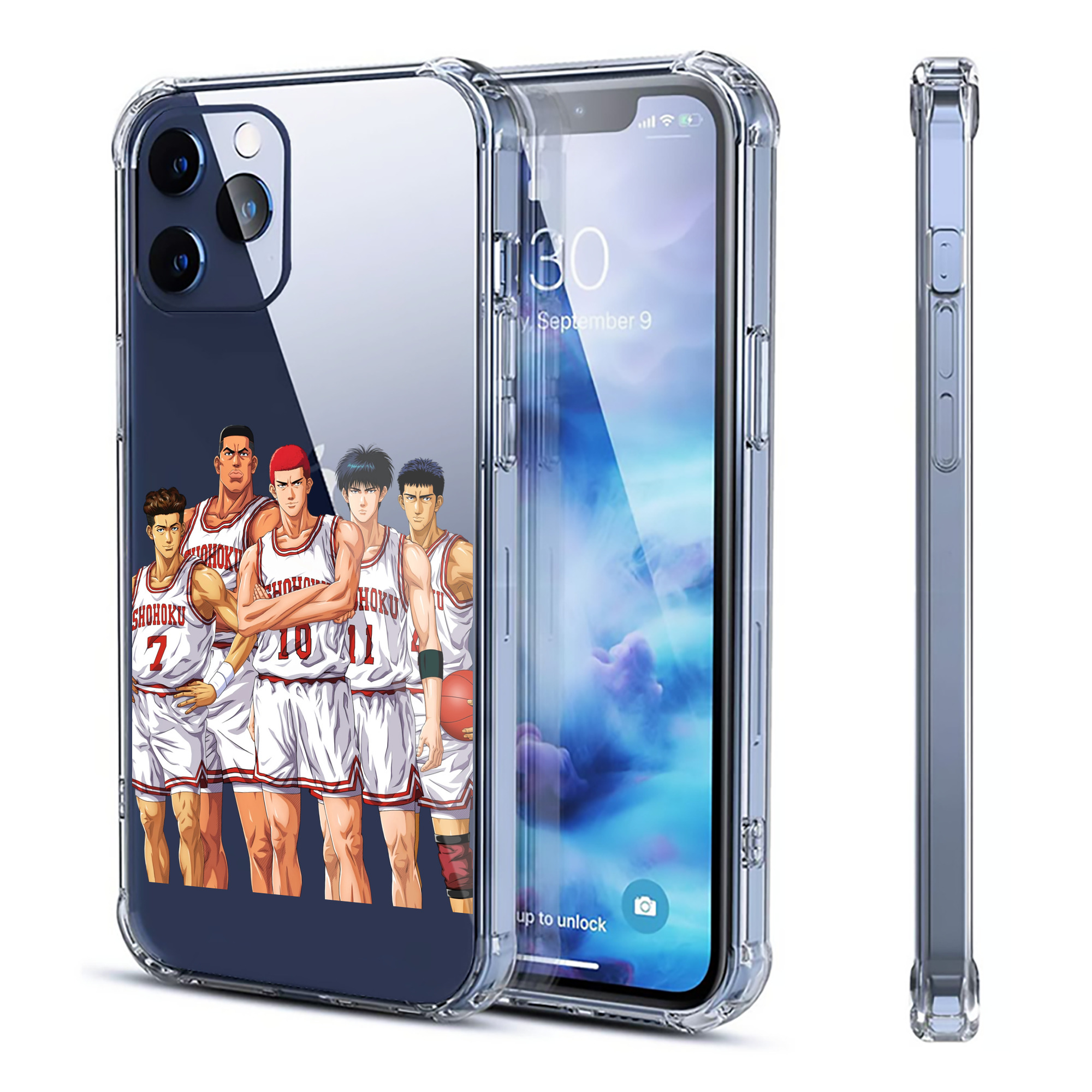 （画像用） SLAM DUNK／スラムダンク 【iPhone 12シリーズ対応】透明スマホケース（クリアソフトケース）